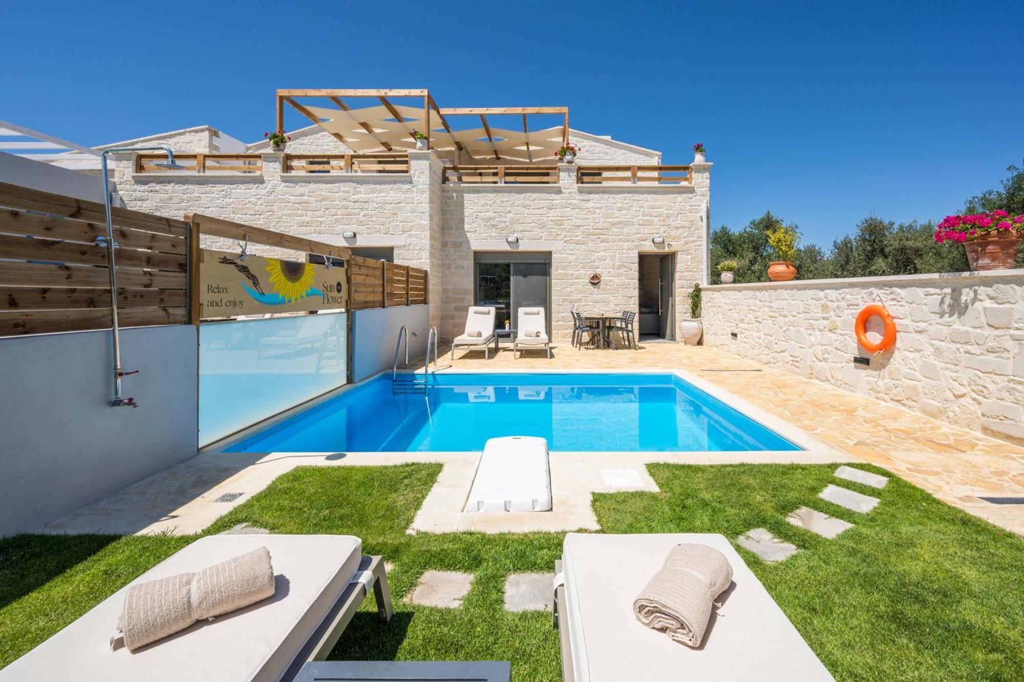 Sun Flower Villas With Sea View Agia Marina  Екстер'єр фото