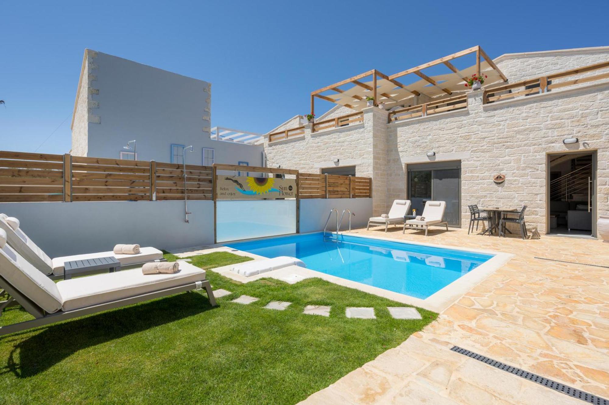 Sun Flower Villas With Sea View Agia Marina  Екстер'єр фото