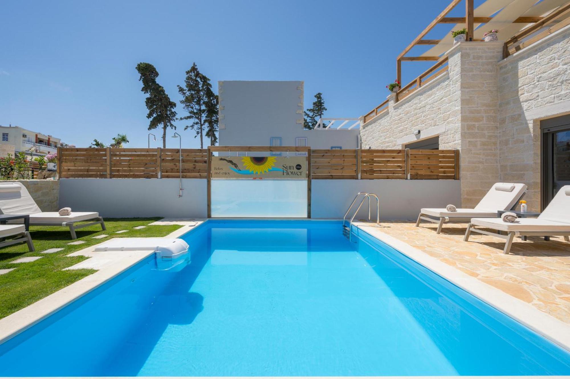Sun Flower Villas With Sea View Agia Marina  Екстер'єр фото
