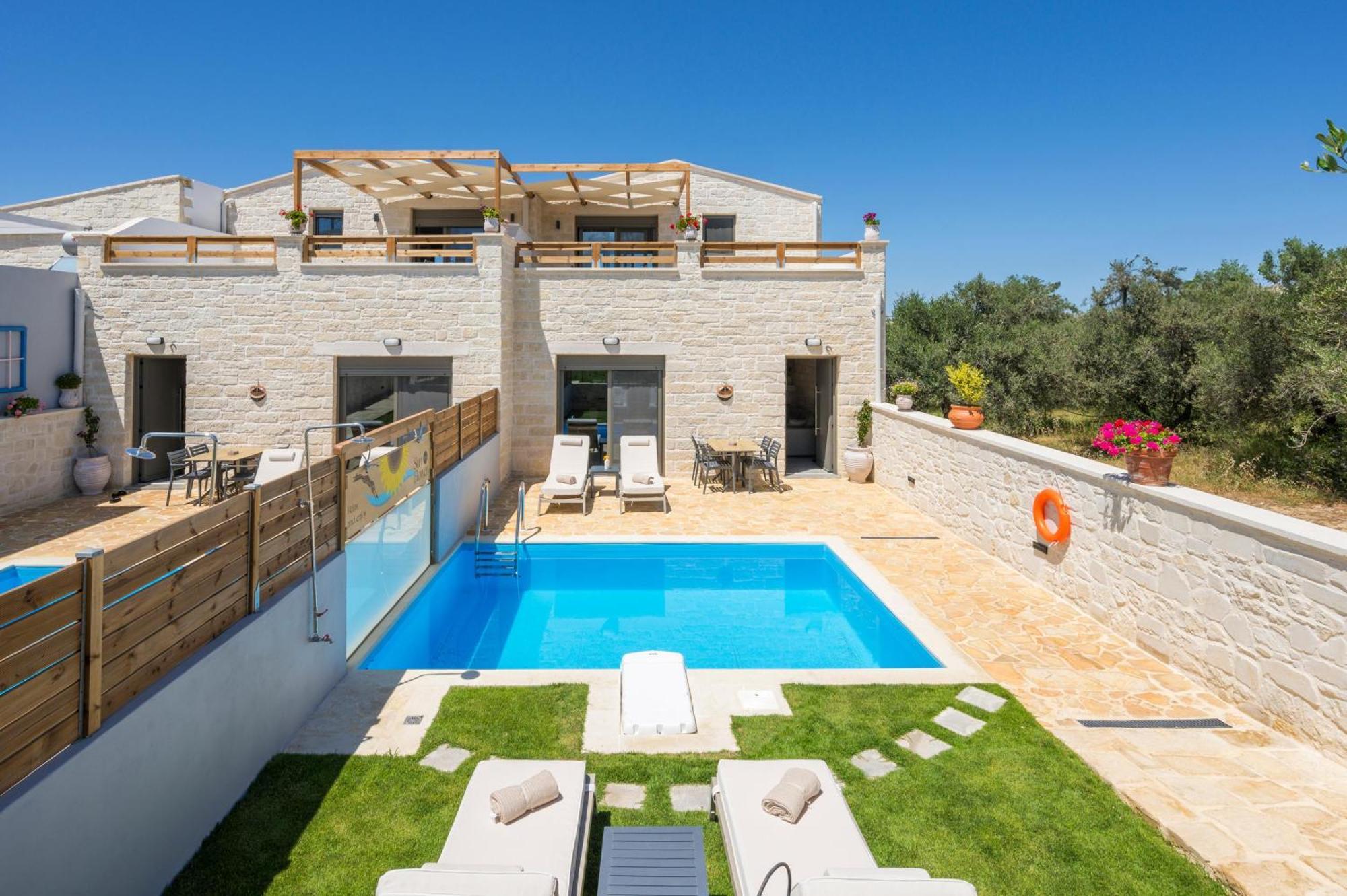 Sun Flower Villas With Sea View Agia Marina  Екстер'єр фото